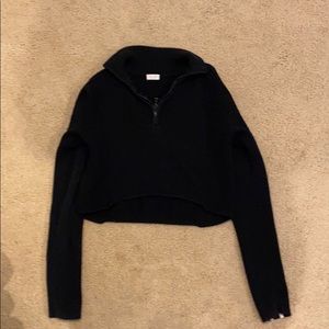 Brandy cropped quarter zip